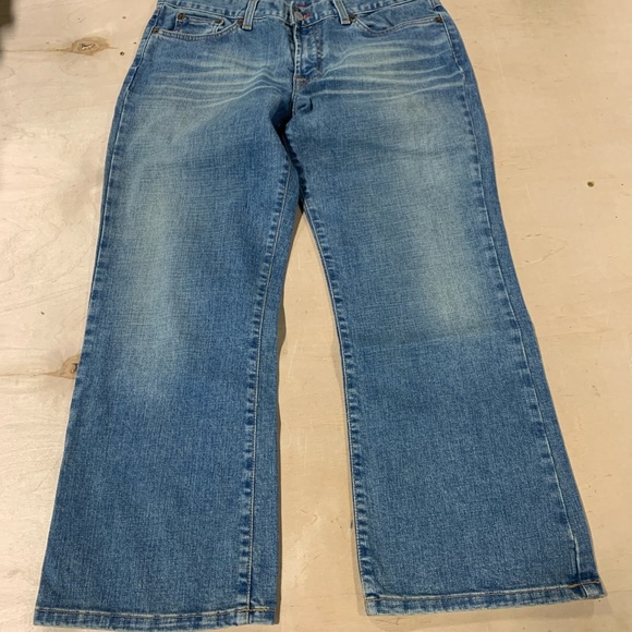 Lucky Brand Light Blue Relaxed 10 x 26 0446 Jeans Capri - Picture 3 of 8